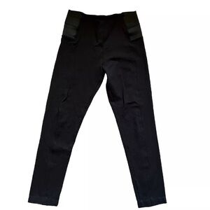 Love Tree Women's Everyday Black Slim Fit Pull On Casual Stretch Pants Large